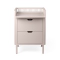 Komoda dziecięca, przewijak różowy - Changing Unit, drawers rose - Sebra