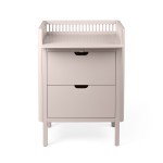 Komoda dziecięca, przewijak różowy - Changing Unit, drawers rose - Sebra 