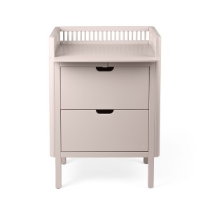 Komoda dziecięca, przewijak różowy - Changing Unit, drawers rose - Sebra 