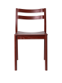 Krzesło drewniane czerwono-brązowe - Boda Dining Chair - Red Brown - Ferm Living