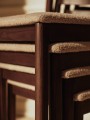 Krzesło miękkie siedzisko bouclé - Boda Dining Chair -  Ferm Living