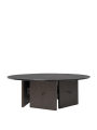 Coffee Table Aukko- Tinted Glass/Dark Stained Oak- Ferm Living