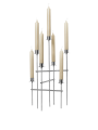Świecznik Elysia Candelabra - Brushed Stainless Steel - ferm Living