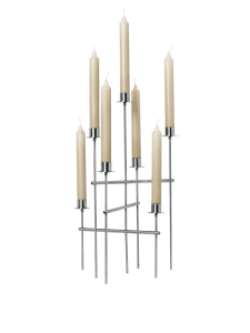 Elysia Candelabra - Brushed Stainless Steel - ferm Living  