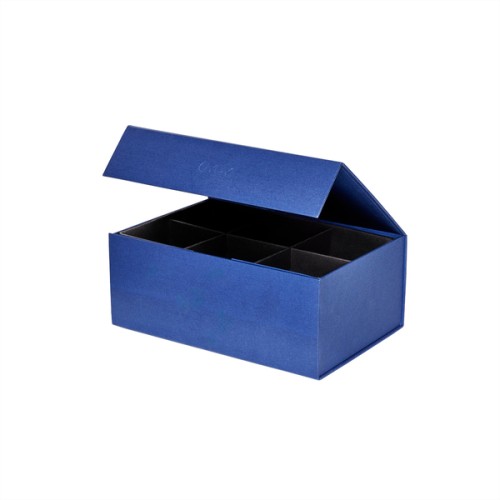 Pudełko do biżuterii Hako niebieskie - Hako Jewelry Storage Box - OYOY