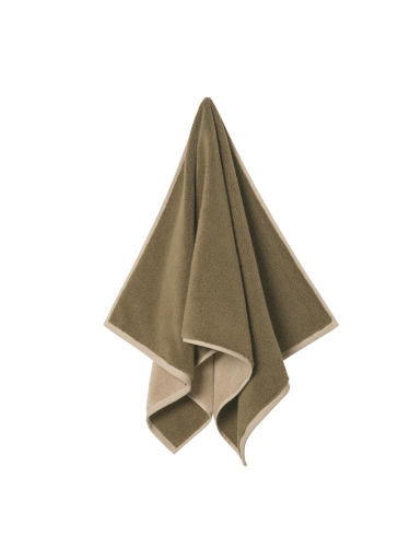 Ręcznik Ekko 140x70 cm, Ekko Bath Towel Olive/Cashmere - Ferm Living
