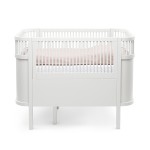 Łóżeczko Sebra Bed Baby & Jr., rosnące z dzieckiem, drewniane, białe - Sebra