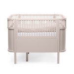 Łóżeczko Sebra Bed  Baby & Jr., Beżowe - Birchbark Rose - Sebra 
