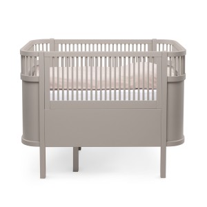 Łóżeczko Sebra Bed Baby & Jr., Ciemnobeżowe - Jetty Beige - Sebra 