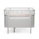 Łóżeczko Sebra Bed Baby & Jr. ,rosnące z dzieckiem,  Jasnoszare - Stone - Sebra 