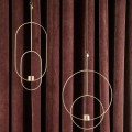 Świecznik wiszący - Tealight Deco - Owal - Złoty - ferm Living
