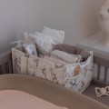 Sebra, Diaper caddy, powder blossom