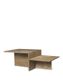 Stolik kawowy Distinct Coffee Table - Dark Brown Travertine - ferm living