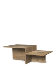 Stolik kawowy Distinct Coffee Table - Dark Brown Travertine - ferm living 