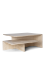 Stolik kawowy podwójny, Distinct Grande Duo Travertine - ferm living
