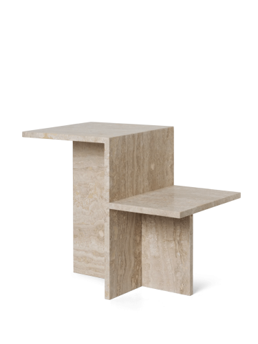 Stolik kawowy Distinct Side Table - Travertine - ferm living