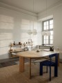 Stół drewniany rozkładany, lite drewno, dąb bielony, Ferm Living