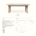 Stół z litego dębu Bevel Table Extend. x2 - Ferm Living