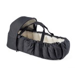  Nosidełko Baby Nest z budką, gniazdko, mata, 3-in-1 Dark grey melange + hood, Sebra