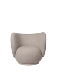 Fotel dziecięcy Rico Kids Lounge Chair - Soft Bouclé - Natural - ferm living 