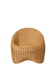 Fotel dziecięcy rattanowy, Willora Kids Lounge Chair - Natural- Ferm Living