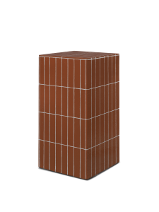 Betonowy Stolik pomocniczy Pillar Pedestal - Brown - Ferm Living