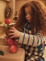 Zestaw kuchenny z fartuszkiem Bothy Kids – cynamonowy i szarozielony