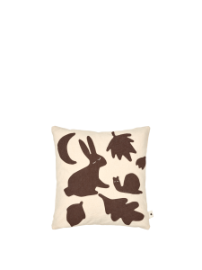 Poduszka zagajnik, Lunden Cushion, czekoladowa- Ferm Living  