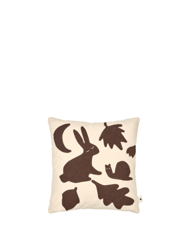 Poduszka Zagajnik, Lunden Cushion, czekoladowa- Ferm Living