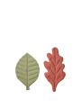 Poduszki z liści, 2 szt.- Leaf Cushions - Ferm Living