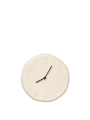 Ceramiczny zegar kremowy – Loopi Wall Clock - Cream - Ferm Living