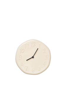 Zegar ścienny Ceramiczny kremowy – Loopi Wall Clock - Cream - Ferm Living