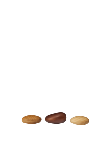 Kamyki z drewna, 3 szt. - Pebble Shakers - Set of 3 - Multi - Ferm Living