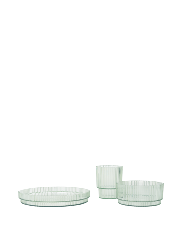 Zestaw Ripple dla dzieci - 3 szt. Tea Green