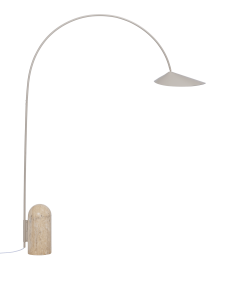 Arum lampa podłogowa z łukowatym ramieniem - Arum Arched Floor Lamp Cashmere -Ferm Living