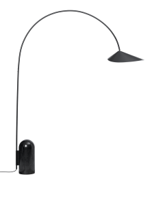 Arum lampa podłogowa z łukowatym ramieniem - Arum Arched Floor Lamp Black - Ferm Living