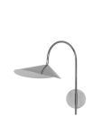 Arum lampa na ścianę, kinkiet, stal nierdzewna - Arum Swivel Wall Lamp, Hardwired,Stainless Steel - Ferm Living