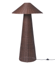 DOU lampa podłogowa rattanowa, ciemny brąz - Dou Floor Lamp, Dark Brown - Ferm Living