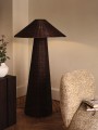 Lampa podłogowa ciemny brąz, Dou Floor Lamp - Dark Brown, Ferm Living