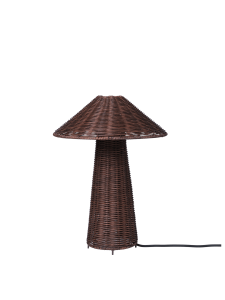 Lampka stołowa DOU ciemnobrązowa - Dou Table Lamp, Dark Brown - Ferm Living