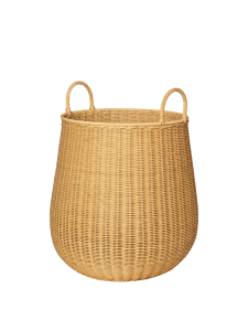Pleciony kosz na pranie średni 60 cm -Braided Laundry Basket Medium - ferm Living
