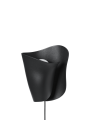 Kinkiet Oyster, czarny - Oyster Wall Sconce Light Black - Ferm Living