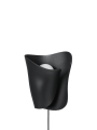 Kinkiet Oyster, czarny - Oyster Wall Sconce Light Black - Ferm Living