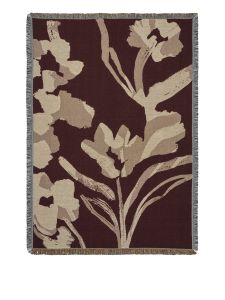 Koc gobelinowy Cilla Tapestry Blanket - Dark Pecan - Ferm Living