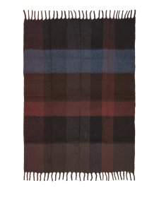 Koc z moheru Blur - Blur Mohair Blanket - Dark Chocolate/Oxide Red - Ferm Living