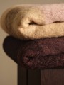 Ferm Living Koc z moheru Blur - Blur Mohair Blanket - Butter/Pale Rose